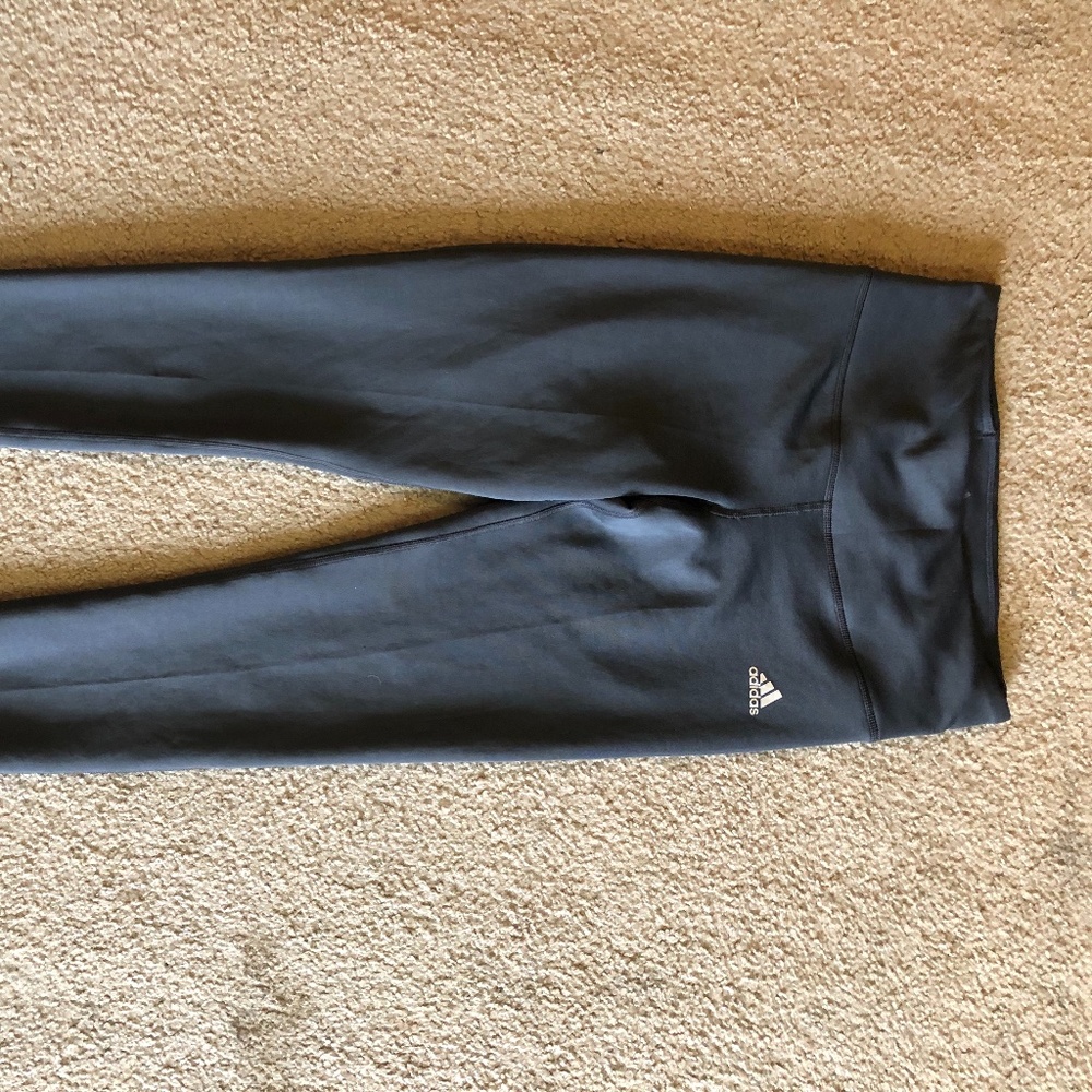Adidas Climalite Leggings Charcoal Size S